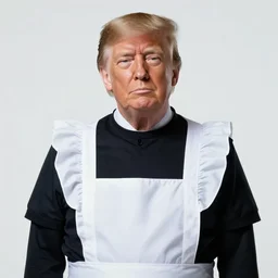 donald trump in a maid outfit