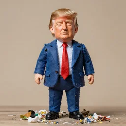 donald trump made out of trash