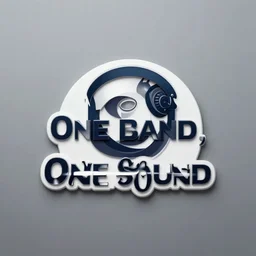 logo for the slogan One Band, One Sound, corporate logo, 4k