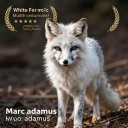 white fox picture taken by marc adamus