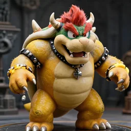 very very intricate photorealistic photo of a realistic version of bowser in an episode of game of thrones, photo is in focus with detailed atmospheric lighting, award - winning details