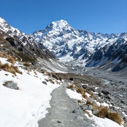 hooker valley track of mount cook