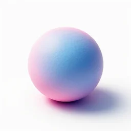 ball, pink shadow, cold colours, 3 d, white background