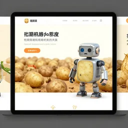a screenshot of a website that sells robot potatoes