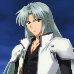 “still frame of Sephiroth in Akira anime (1988) by Katsuhiro Otomo”
