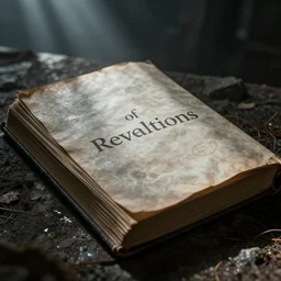 the book of revelations coming true. horror film photograph.