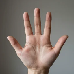picture of human hand, five fingers