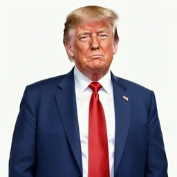 Donald Trump but an anime, digital painting