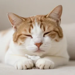 sleeping cute cat