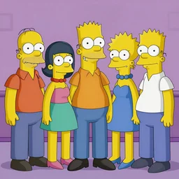 the cast of better call saul drawn in the style of the simpsons