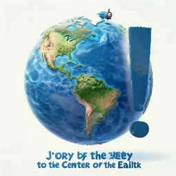 a lettered!!!!!!! poster for a film animation called journey to the center of the earth, delicate features finely detailed perfect art, gapmoe yandere grimdark, trending on pixiv fanbox, painted by greg rutkowski makoto shinkai takashi takeuchi studio ghibli, lettered poster