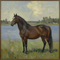 a painting in the style of philip wilson steer.