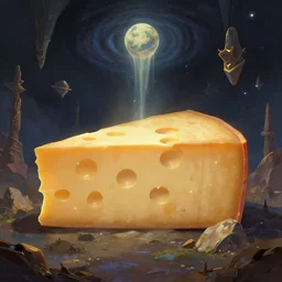 interdimensional cheese reaches oblivion; detailed, best on artstation, cgsociety, wlop, cosmic, epic, masterpiece