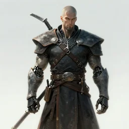 cyborg viking. cyberpunk art. concept art. anime art. futuristic norse.