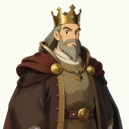 portrait of medieval old king, artstation, detailed cartoon, elegant, digital painting, concept art, smooth, sharp focus, illustration, ghibli, makoto shinkai, don bluth, fujita goro, moebius, jean giraud, akihiko yoshida, tom whalen 8 k