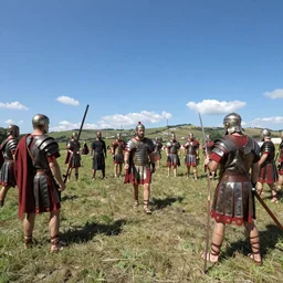 gopro footage of romans fighting dacians in war, detailed, video footage, digital photography