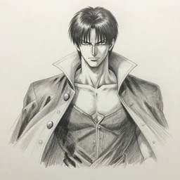 pencil sketch of serpico from berserk