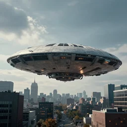 alien mothership about to land in montreal, canada