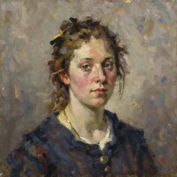 portrait of a belgian woman ( 3 5 ) from belgium in 2 0 2 1, an oil painting by ross tran and thomas kincade