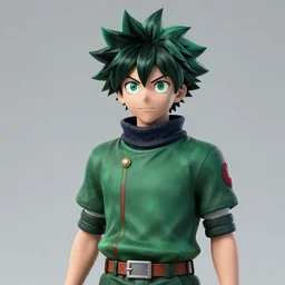 a portrait photo of izuku midoriya as a real life 3 d human