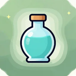 game icon of a health potion, cgsociety, artstation