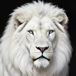 digital painting of the head of a Synthwave and Nihonga stylized albino lion, intricate detail, magnificent award winning artwork, patterned background, pop art