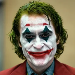 photo of Jack Nicholson as the Joker with green hair by Lee Jeffries, smile, head shot, detailed, award winning, Sony a7R