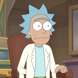 Rick Sanchez, claymation style