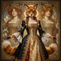 symmetry!! portrait of 1 5 0 0 furry cosplay costume andalusian girl furry cosplay costume female in historical andalusian clothing and furry cosplay costume, historical, intricate, highly detailed, dynamic lighting, digital art, digital painting, artstation, wlop, sharp focus, illustration, art by artgerm and greg rutkowski and alphonse mucha, 8 k