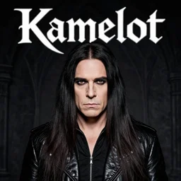 kamelot album cover featuring photo of weird al yankovic, power metal album cover, gothic fantasy, art by stefan heilemann, photoshop collage, trending on artstation