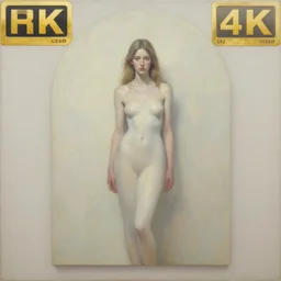 an arched woman, oil painting, pale colors, high detail, 8 k, wide angle, trending on artstation,