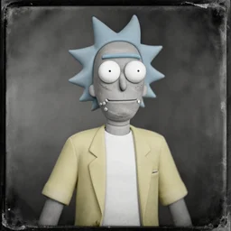 beautiful amazing award - winning, tintype portrait photograph of rick sanchez
