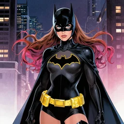 Ariana Grande as batgirl, art by Howard Chaykin