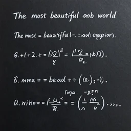 the most beautiful math equation in the world
