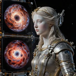 goddess of hubble space telescope images by senior concept artist josephine wall, intricately detailed, trending on art station