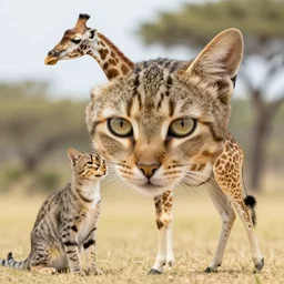 a cat giraffe, national geographic photo