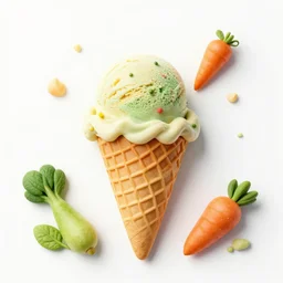 ice cream made of vegertables