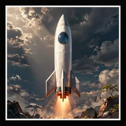 rocket by disney concept artists, blunt borders, rule of thirds