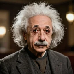 A photo of Albert Einstein as an anime girl, highly detailed, trending on artstation, bokeh, 90mm, f/1.4