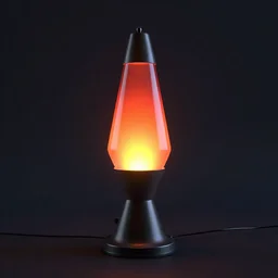 a lo - fi 3 d render of a 1 9 8 0's lava lamp