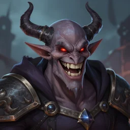 drow digital art warlock laughing detail