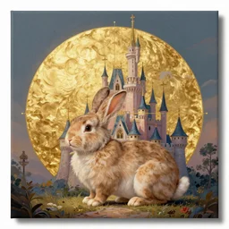 bunny, castle fairytale digital art, irina french, heraldo ortega, mandy jurgens, golden ratio, art canvas, award winning, masterpiece trending on artstation 8 k 1 5 0 mpx