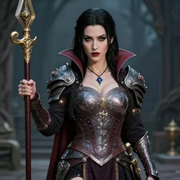 photo of a real-life beautiful female vampire warrior, 4k, highly detailed