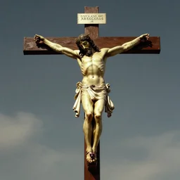 Jesus Christ in the cross by Wayne Barlowe