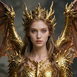 a stunning ultra detailed fantasy fine art portrait photo of a goddess with dragon wings, by tom bagshaw, artgerm and natalie shau, dragon scales on arms, golden ratio composition, 2 4 m lens, deep depth of field, perfect eyes and face, soft lighting, artstation, 8 k