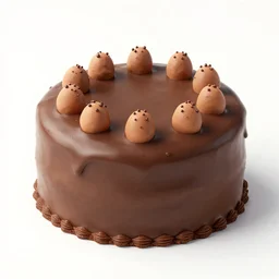 chocolate cake with tiny fingers sprinkled