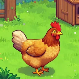 A chicken from stardew valley