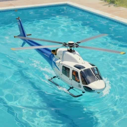 helicopter swimming in a public swimming pool ( backstroke ) extremely high effort shitpost, trending on artstation, most beautiful painting ever made and it's all for a helicopter swimming in a swimming pool