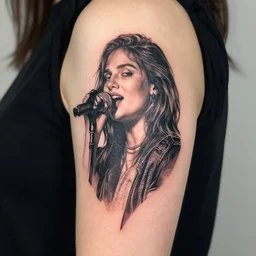a tattoo inspired by the musical artist aurora.