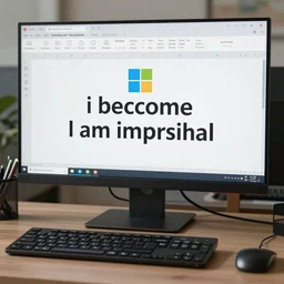 i have become a computer, i am immortal, microsoft excel, 4k, photorealistic